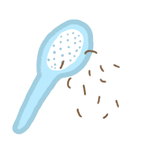 Icon of brush with shed - shed treatment